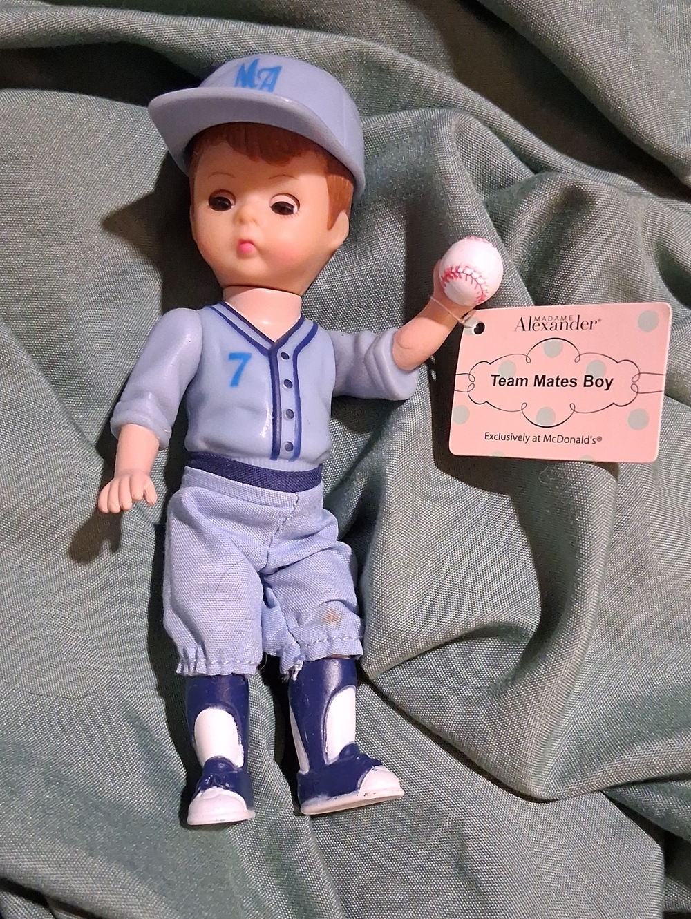 Madame Alexander Boy Baseball Doll in Light Blue and Navy